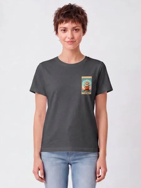 watapparel watapparel T-Shirt Frauen Tarot The Donut, Anthracite, – Produktbild 2 von 2