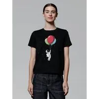 watapparel watapparel T-Shirt Frauen Little Balloon Astronaut – Produktbild 1 von 1