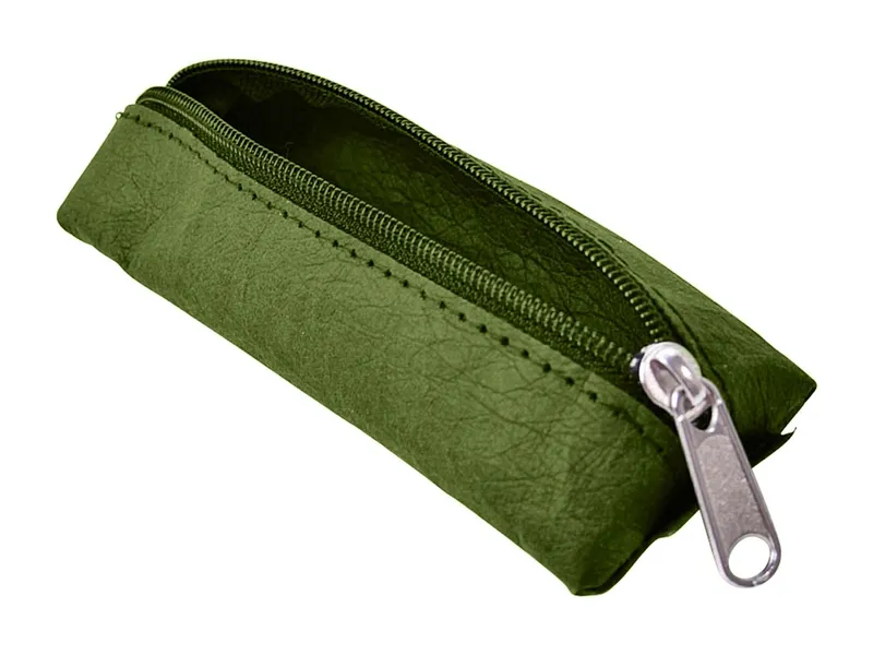 Stiftemäppchen 'Ted' aus Papyr, olive – Produktbild 1 von 1