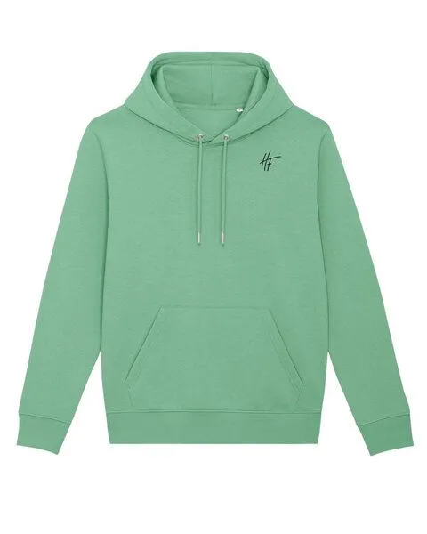 Human Family Human Family Bio Unisex Basic Hoodie - "HF", Mintgrün, – Produktbild 1 von 4