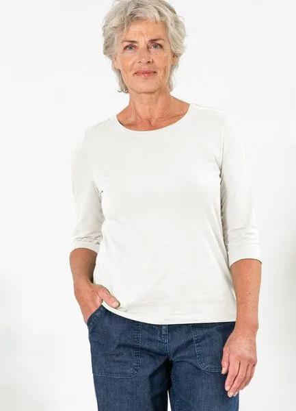 Heidekönigin Heidekönigin 3/4-Arm Shirt Basic, Schwarz, – Produktbild 3 von 4