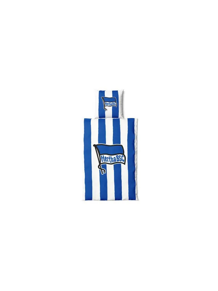 Hertha BSC Berlin Bettwäsche Hertha BSC Bettwäsche blau weiß, Blau, – Produktbild 2 von 2