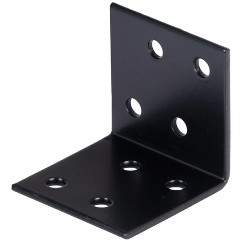 Alberts ALBERTS Winkelverbinder, sendzimirverzinkt, schwarz kunststoffbesch., TxHxB 40x40x40 mm – Produktbild 1 von 1