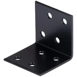 Alberts ALBERTS Winkelverbinder, sendzimirverzinkt, schwarz kunststoffbesch., TxHxB 40x40x40 mm – Produktbild 1 von 1