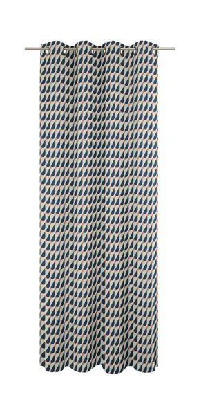 Nature by Adam Nature by Adam Vorhang aus 100% Bio-Baumwolle - Made in Germany - Circles, Blau, – Produktbild 2 von 7