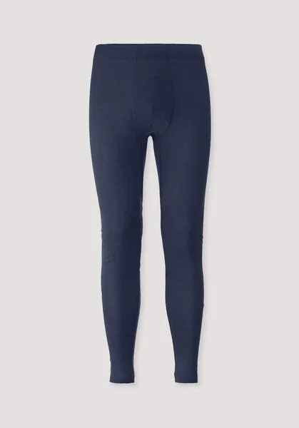 hessnatur hessnatur Longpants PURE FUNCTION aus Bio-Merinowolle und Seide, Graphitblau, – Produktbild 2 von 3