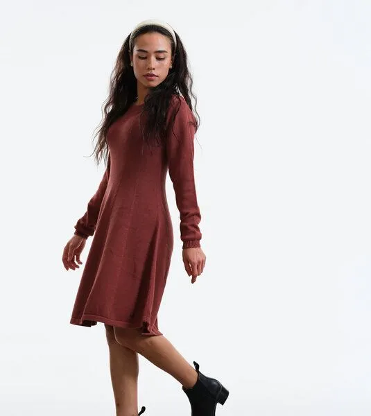 Gary Mash GARY MASH Strickkleid Amber aus Biobaumwolle, Kastanie (rotbraun), – Produktbild 1 von 4