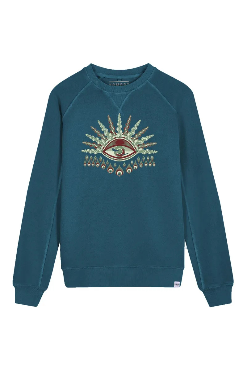 KOMODO KOMODO Herren vegan Sweatshirt Komodos Auge – Produktbild 1 von 1