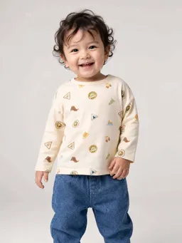 Vertbaudet Shirt Baby mit Allover-Print – Produktbild 1 von 1