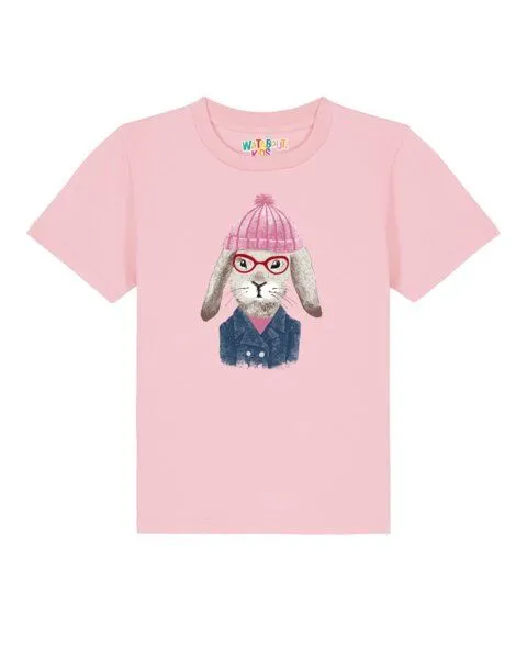 watabout.kids watabout.kids T-Shirt Kinder Hase, Cotton pink, – Produktbild 1 von 3