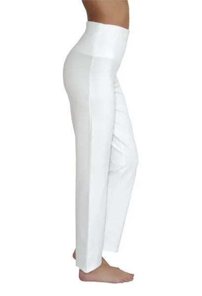 Leela Cotton Leela Cotton Damen Sporthose 2 Farben Bio-Baumwolle Fitnesshose Trainingshose 4070, Naturweiß, – Produktbild 2 von 2