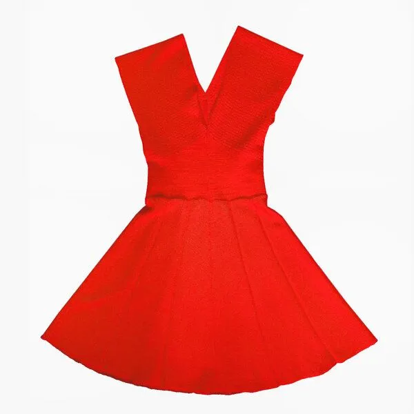 vincente vincente Strickkleid, Rosso, – Produktbild 1 von 3