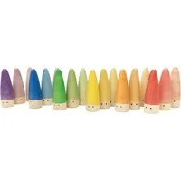GRAPAT Holzfiguren Wichtel "Sticks", 18-teilig, bunt 18 Figuren – Produktbild 1 von 1