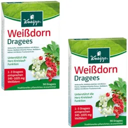 Kneipp Kneipp Weißdorn Dragees Doppelpack 2X90 St Überzogene Tabletten – Produktbild 1 von 1