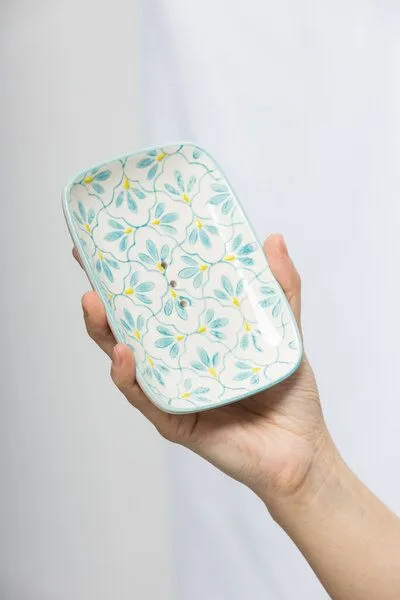 Tranquillo Tranquillo Seifenschale Floral, Blau, – Produktbild 6 von 6