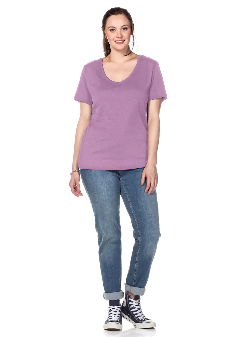 sheego T-Shirt orchidee, Orchidee, – Produktbild 2 von 2