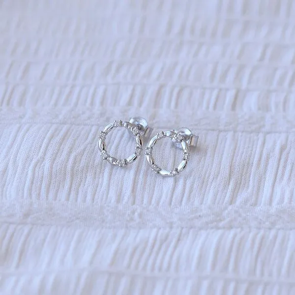 Eppi Eppi Karmaohrringe in Silber und mit Diamanten Hart, Silber, – Produktbild 1 von 2