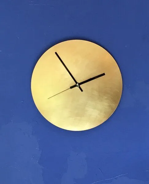 Calvill Calvill Lautlose Wanduhr aus reinem Messing – Produktbild 2 von 4