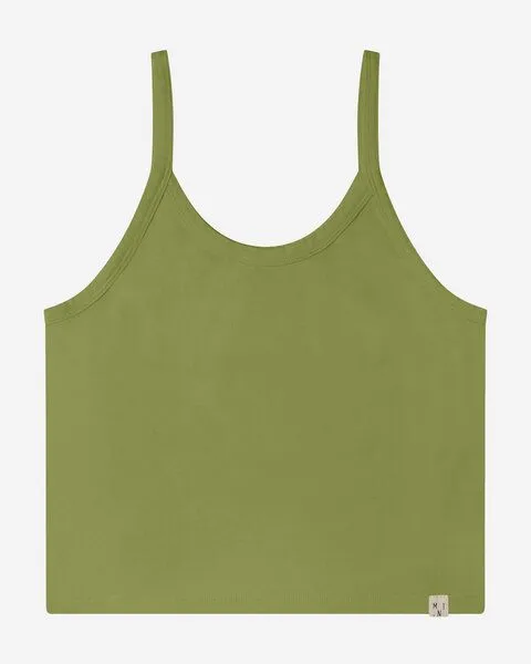 MATONA Matona Top | Basic Crop Top | aus Bio-Baumwolle | GOTS-zertifiziert, Olive, – Produktbild 2 von 2