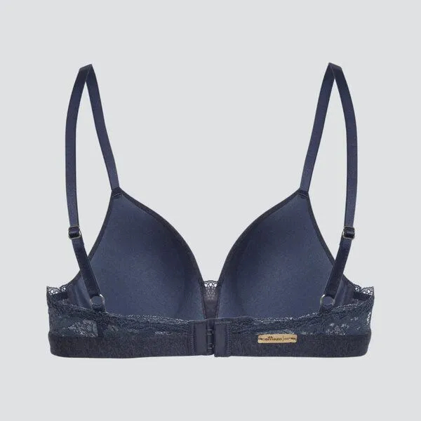 comazo|earth comazo|earth Fairtrade BH ohne Bügel | GOTS zertifiziert, Marine-melange, – Produktbild 4 von 4