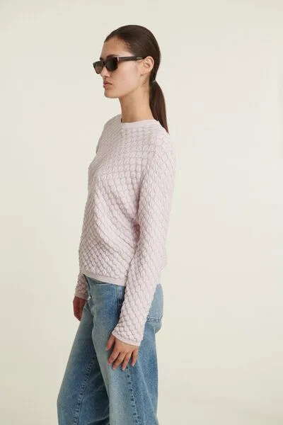 Basic Apparel Basic Apparel Strickpullover - Camilla sweater - aus Bio-Baumwolle, Lila (lavender fog), – Produktbild 3 von 4