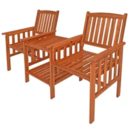 Casaria® Gartenbank Akazienholz mit Tisch 164x63x91cm – Produktbild 1 von 1
