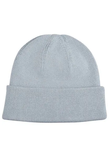 MELA MELA Rippstrick Mütze Style KALI aus 100% Bio-Baumwolle, Cloudy blue, – Produktbild 1 von 3