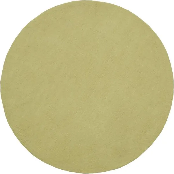myfelt myfelt Filzteppich rund, 100% reiner Schurwolle, Hellgrün (pitt), – Produktbild 1 von 4