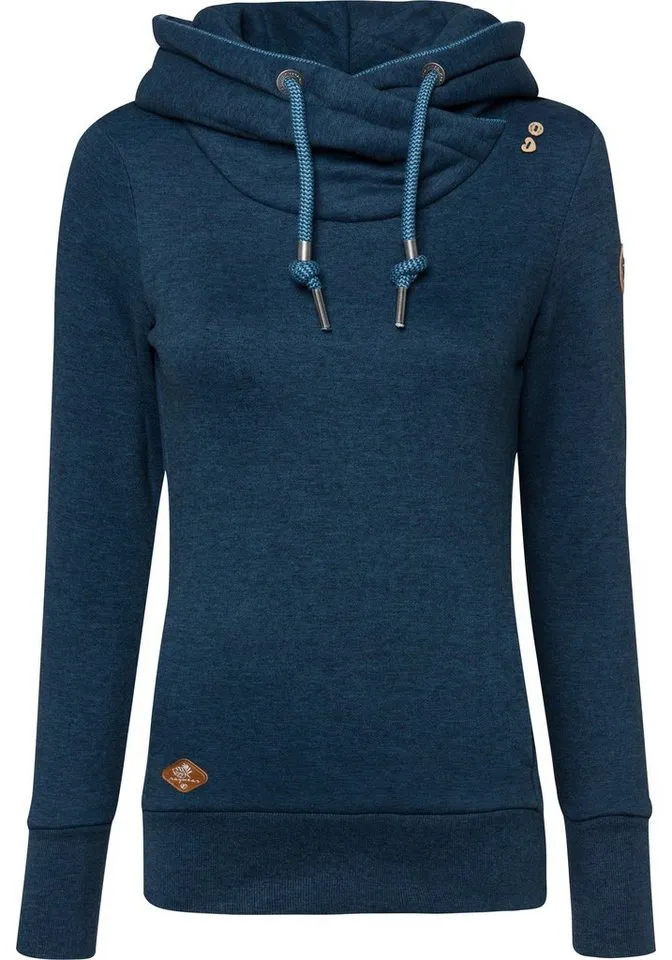 ragwear ragwear Kapuzensweatshirt GRIPY BUTTON O Baumwollmischung, Kapuze, Blau, – Produktbild 5 von 5