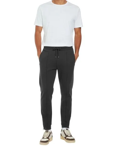 Earth Positive Earth Positive Organic Sweatpants Jogginghose Zips Bio Baumwolle, Schwarz-melange, – Produktbild 2 von 2