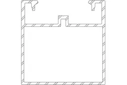 woodstore24 woodstore24 Twinson Alu-Trägerprofil, 50 (H) x 50 mm (B) in 6 m – Produktbild 1 von 1