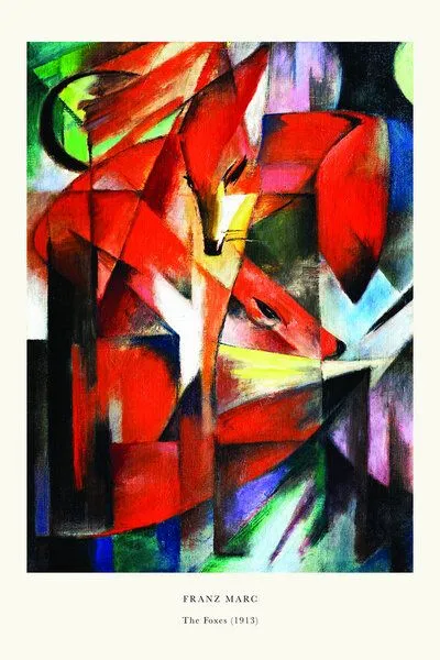 Photocircle Photocircle Poster / Leinwandbild - Franz Marc - Füchse – Produktbild 2 von 4