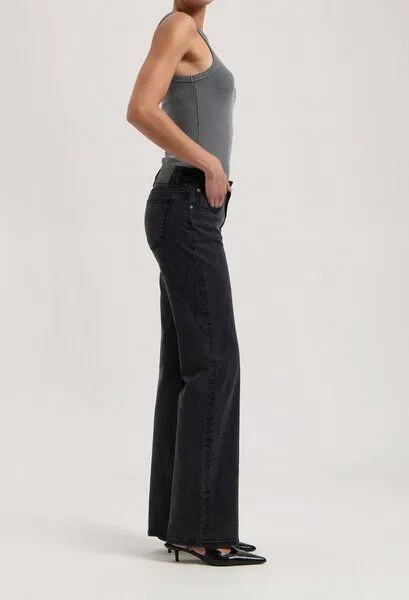 MUD Jeans MUD Jeans Damen Jeans Straight Leg "Carry - Black Vintage", Black, – Produktbild 2 von 3