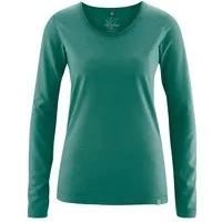 HempAge HempAge Damen Langarm-Shirt Lene Hanf/Bio-Baumwolle, Jungle, – Produktbild 1 von 1