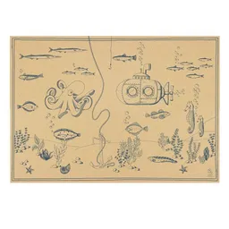 Bow & Hummingbird Bow & Hummingbird Geschenkpapier/Poster Unterwasserwelt – Produktbild 1 von 1