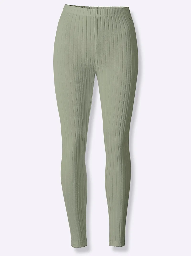 feel good Leggings lindgrün, Lindgrün, – Produktbild 1 von 2