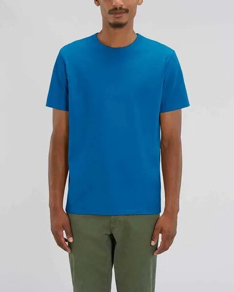 YTWOO YTWOO Herren schweres Bio T-Shirt. Männer Premium Basic Shirt. Heavy Cotton, Royalblau, – Produktbild 1 von 4