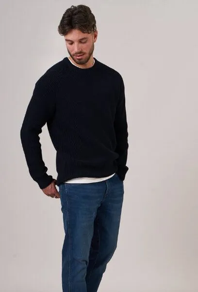 Kultgut Kultgut NEW Generation Recycling - Black Rippstrickpullover, Black, – Produktbild 4 von 4