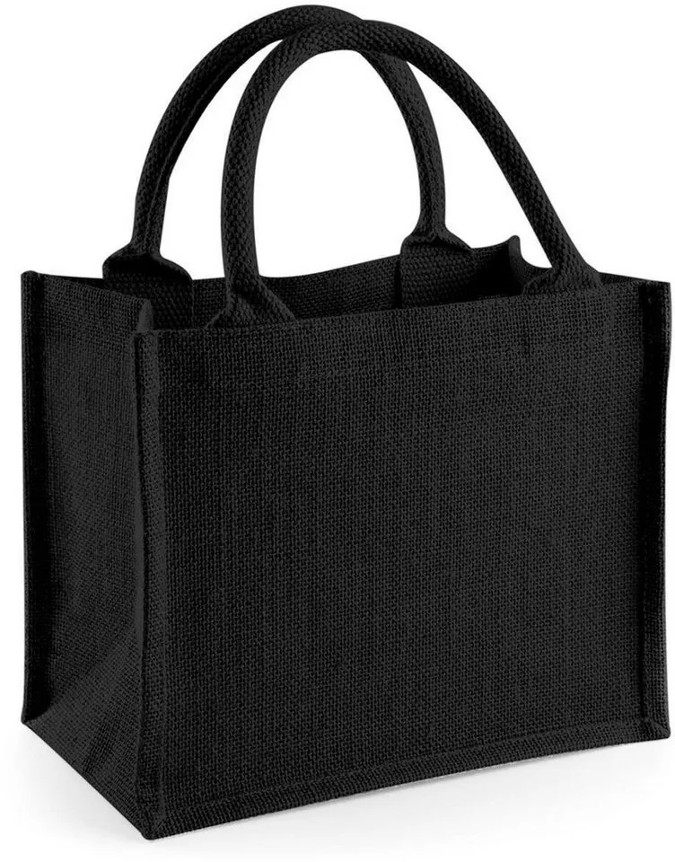 Westford Mill Westford Mill Umhängetasche Jute Mini Gift Bag 26 x 22 x 14 cm, Black/black, – Produktbild 2 von 5