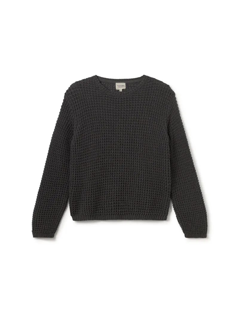 TWOTHIRDS TWOTHIRDS Damen vegan Pullover Teresa Antracita Grau, Dunkelgrau, – Produktbild 2 von 2