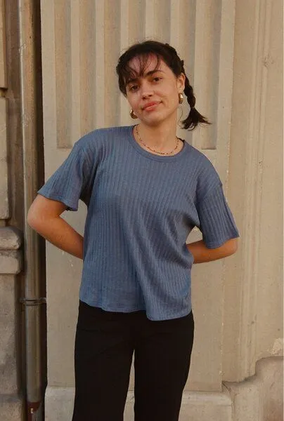 Nénés Nénés T-Shirt Emilie, Blau, – Produktbild 3 von 4