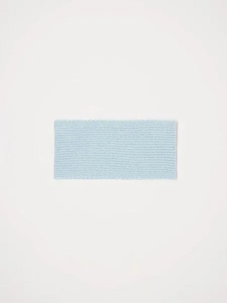 LANIUS LANIUS Stirnband aus Bio-Schurwolle und Bio-Baumwolle, Frozen blue melange, – Produktbild 1 von 4
