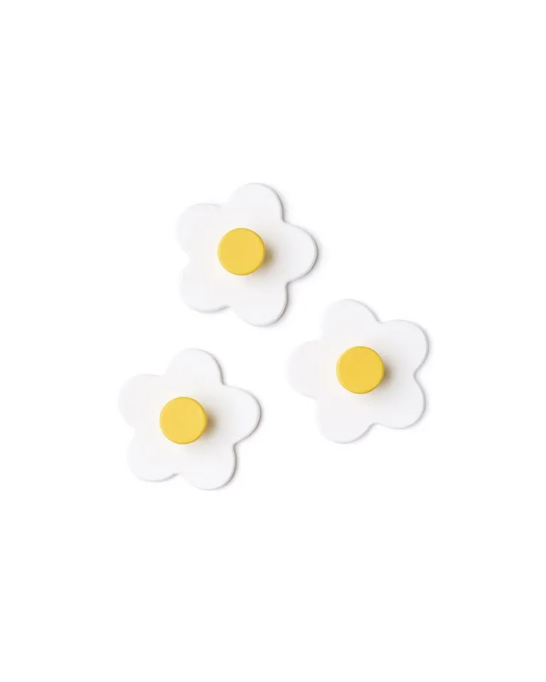 Kids Concept Kids Concept Hakenset 3er-Pack Blume weiss – Produktbild 3 von 4