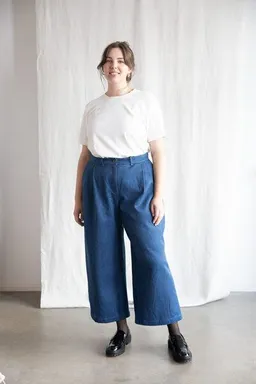 Jyoti - Fair Works Jyoti - Fair Works Bio-Baumwolldenim Culotte Awasi – Produktbild 1 von 1