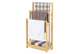 COSTWAY COSTWAY Handtuchhalter, Handtuchständer stehend Holz mit 3 Handtuchstangen – Produktbild 1 von 1
