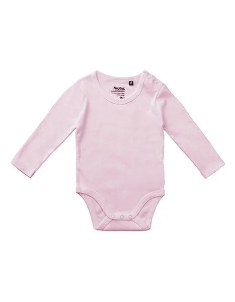 Neutral Neutral® Baby Wickelbody Strampler Langarm, Hell pink, – Produktbild 1 von 4