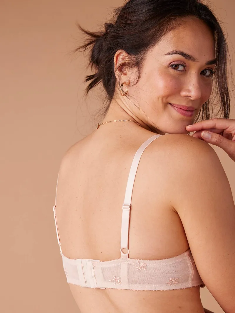 Envie De Fraise Bestickter Bügel-BH für Schwangerschaft und Stillzeit ENVIE DE FRAISE hell, Hellrosa, – Produktbild 2 von 3