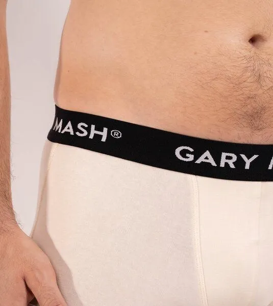 Gary Mash GARY MASH 2er-Set Bio Herren Boxerpanties, Ivory, – Produktbild 4 von 4