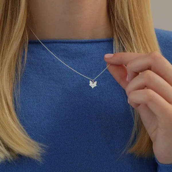 BELLYBIRD Jewellery BELLYBIRD Jewellery Kinderkette - kleiner Fuchs, Anhänger/ Silber/ Silber vergoldet, Silber, – Produktbild 3 von 4