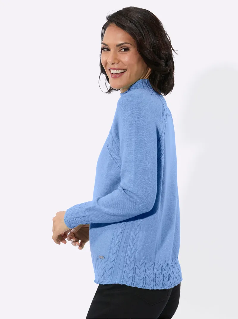 Witt Stehkragenpullover himmelblau, Himmelblau, – Produktbild 2 von 2